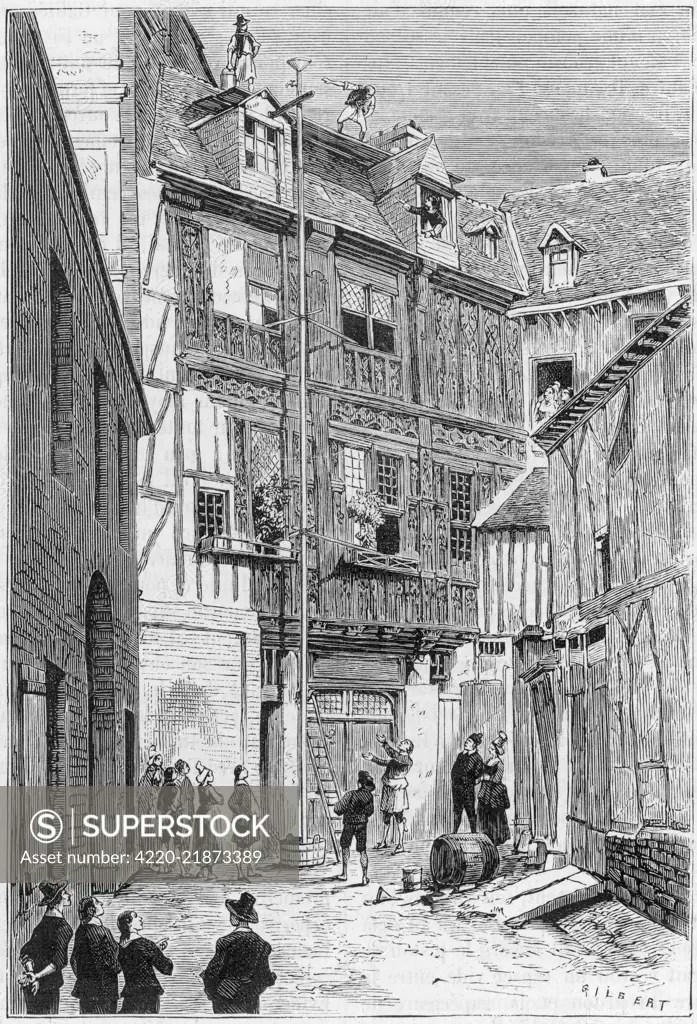 Petit replicates Torricelli's barometer experiment at Rouen, France