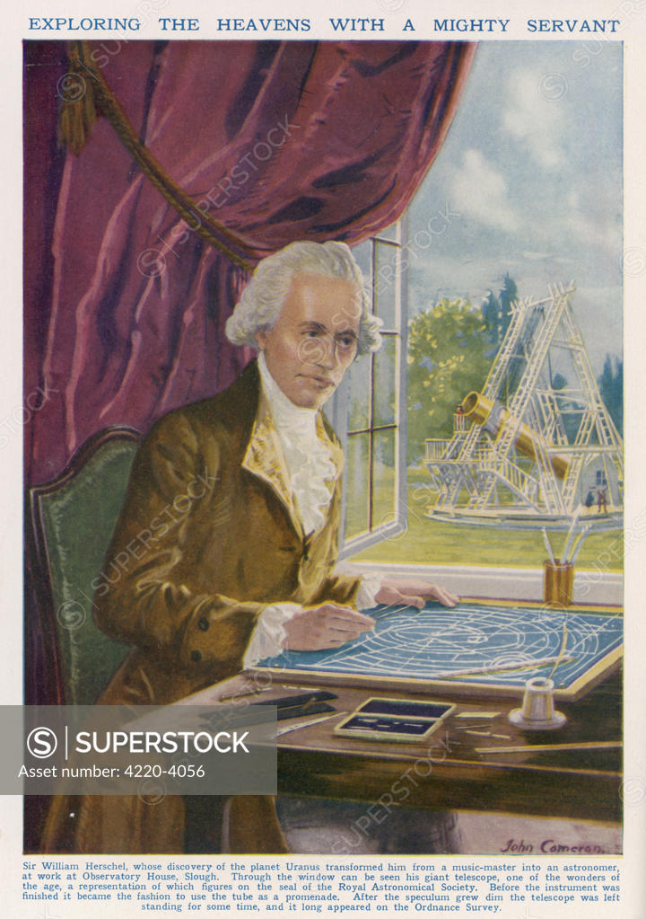 SIR FREDERICK WILLIAM HERSCHEL GermanBritish astronomer, discoverer of
