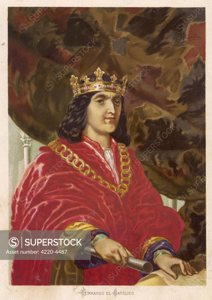 King Ferdinand Ii Of Spain Ruled With His Wife Isabella I - Superstock