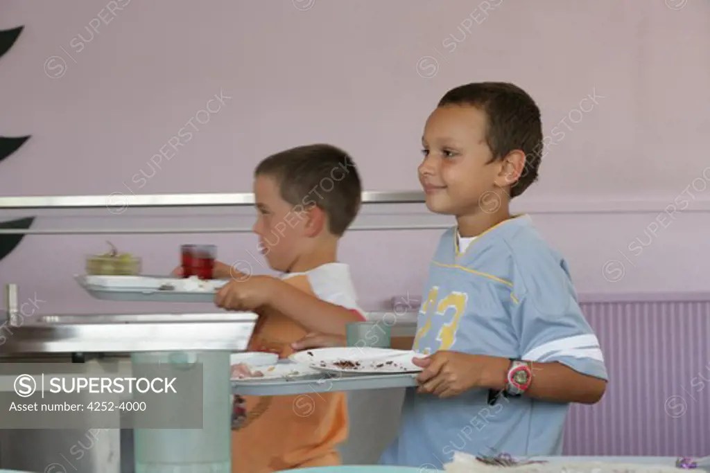 Boy canteen SuperStock