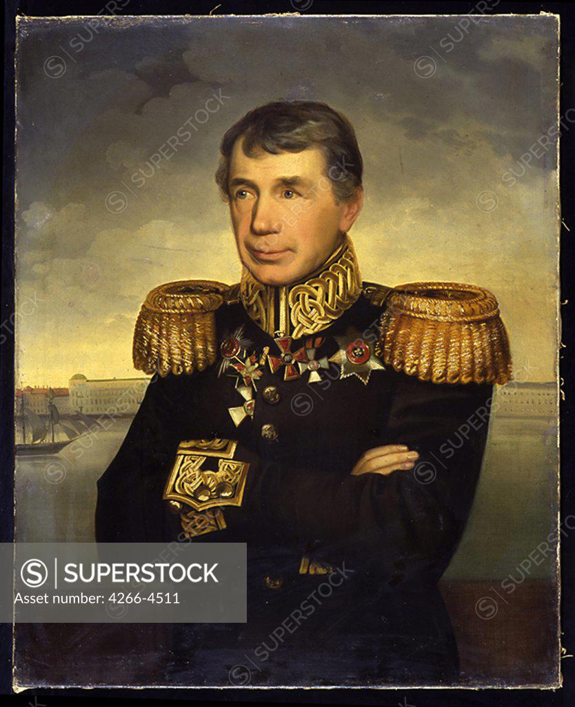 Portrait of Adam Johann Ritter von Krusenstern by Anonymous artist, Oil