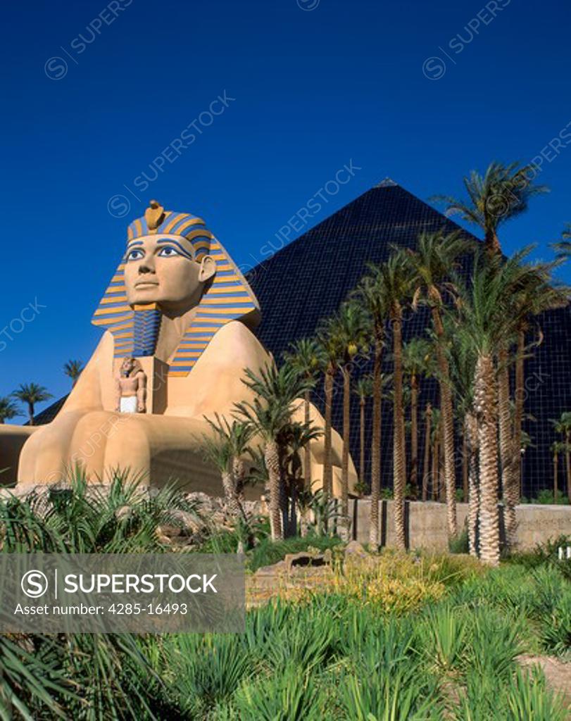 Luxor Resort with Sphynx and Pyramids in Las Vegas, Nevada SuperStock