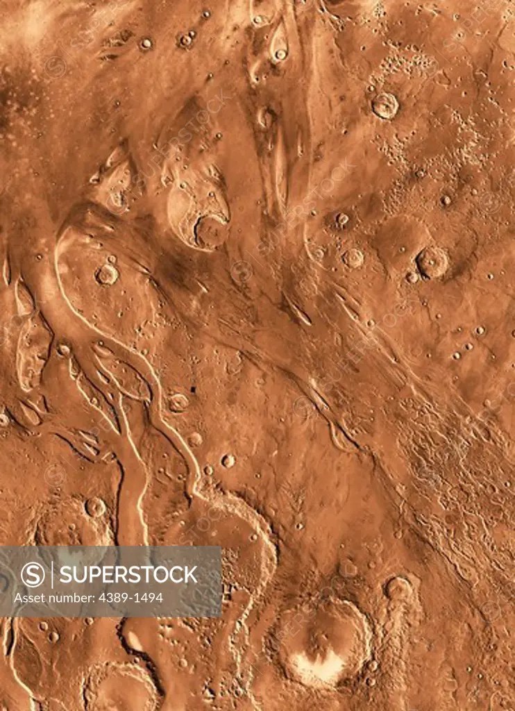 Evidence of Flood Waters on Mars SuperStock