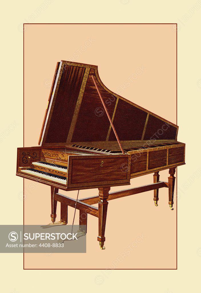 Empress Harpsichord, Renaissance Musical Instruments SuperStock