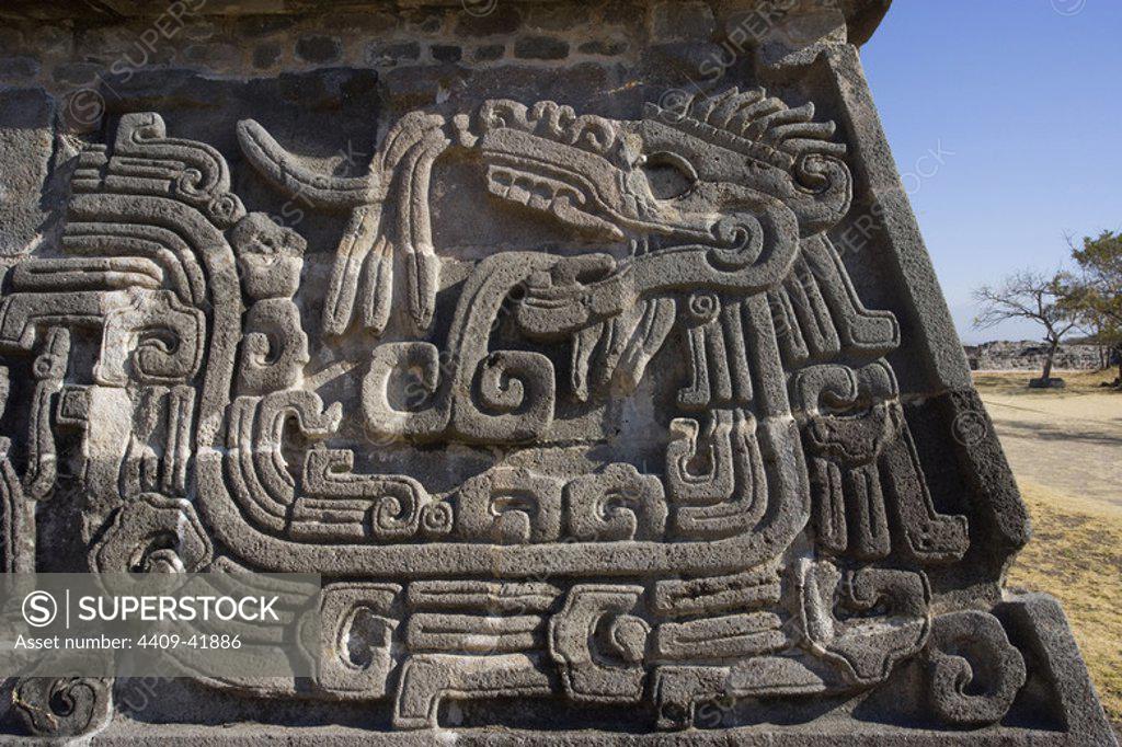 ARTE PRECOLOMBINO. MEXICO. TEMPLO DE QUETZALCOATL o DE LA SERPIENTE