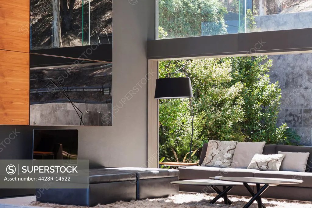 Modern living room, Cape Town, South Africa SuperStock