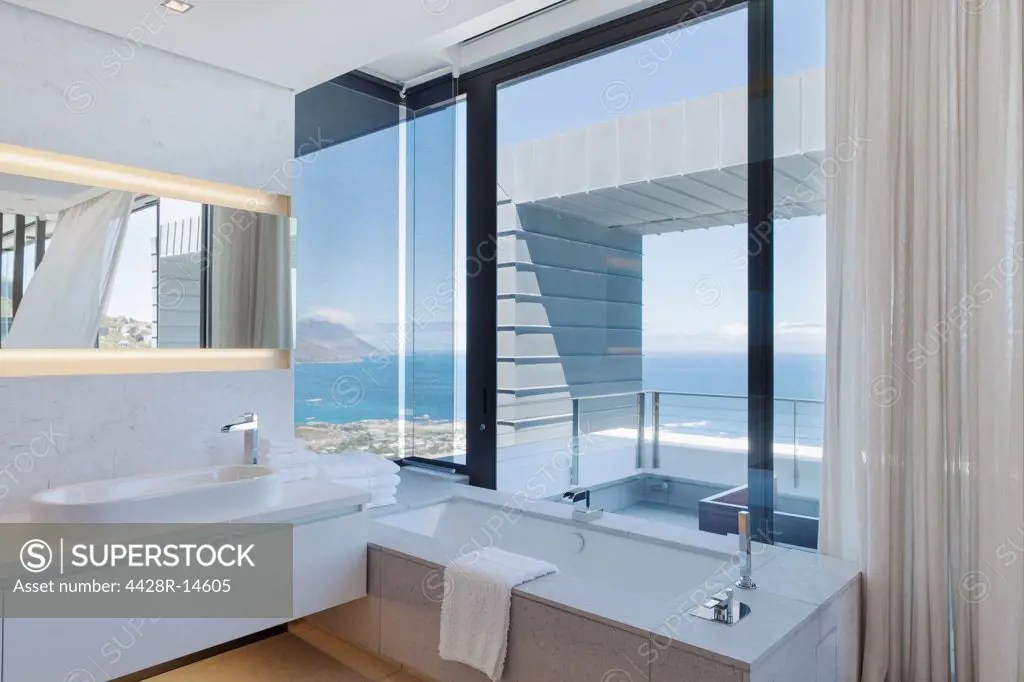 Bathroom in modern house, Cape Town, South Africa SuperStock