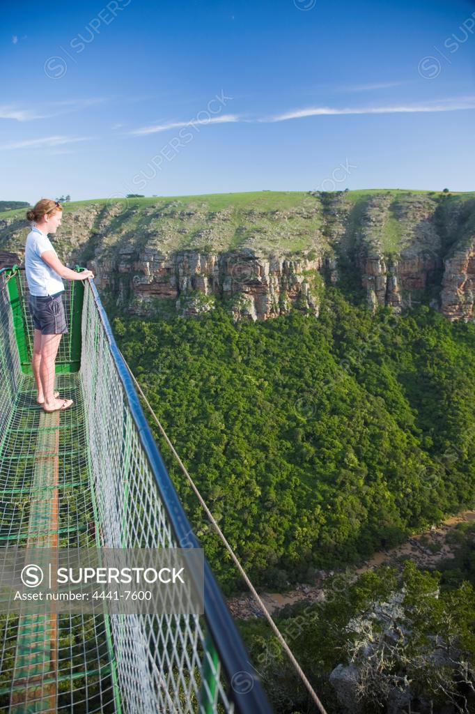 Suspension Bridge and viewing platforms at Lake Eland. Near Port