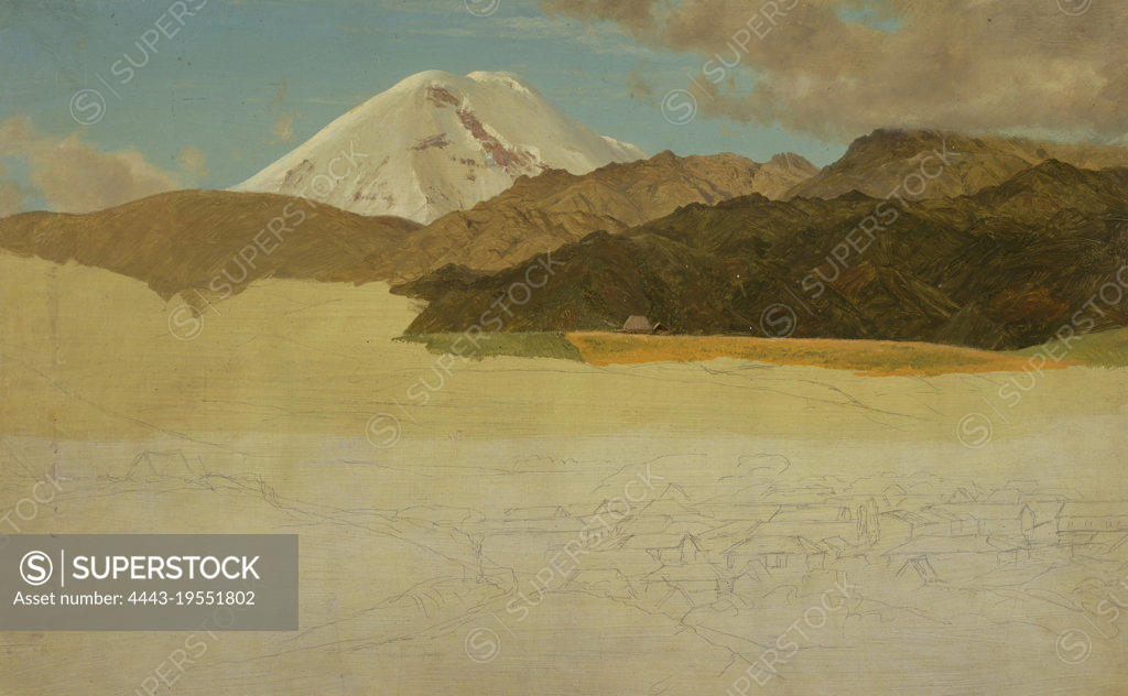 Mount Chimborazo and Guaranda, Ecuador, Frederic Edwin Church, American