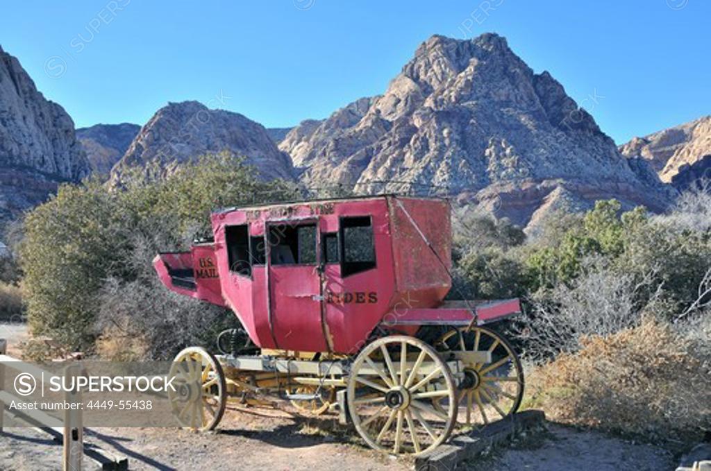 Old stagecoach at Old Nevada Bonnie Springs near Las Vegas, Nevada, USA