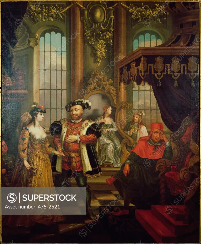 Henry VIII (14911547) Introducing Anne Boleyn At Court William Hogarth