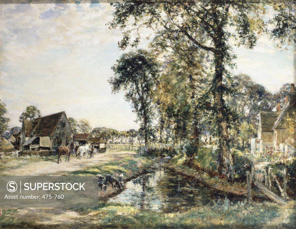 The Manor Farm Mark Fisher (18411923 British) Oldham Art Gallery