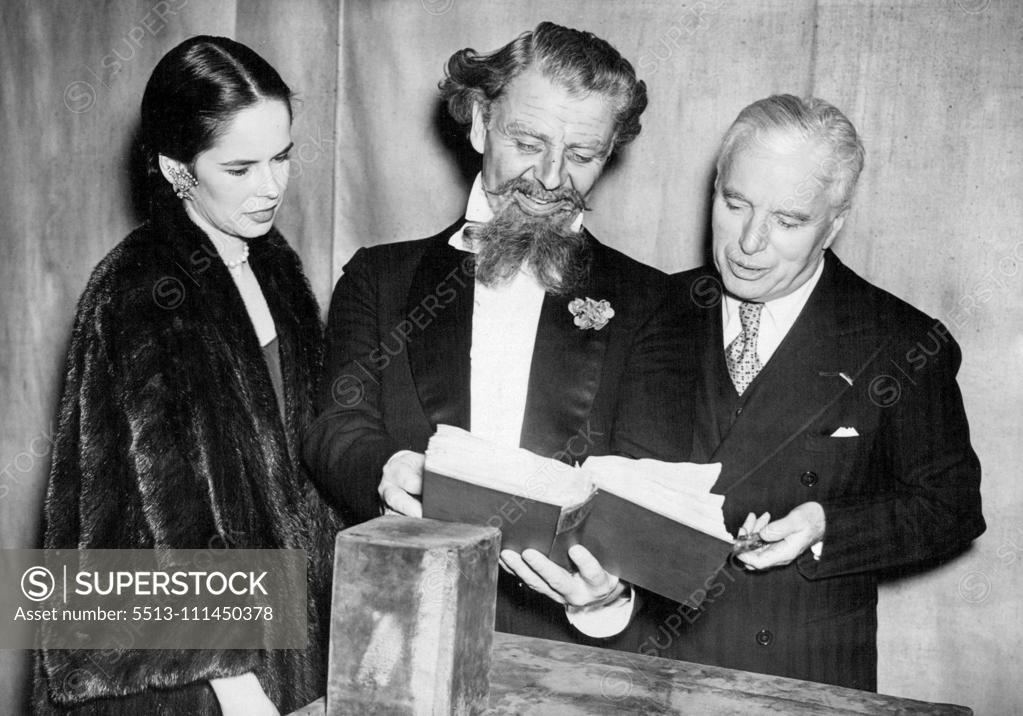 Charlie Chaplin Meets Charles (Emlyn Williams) Dickens Emlyn