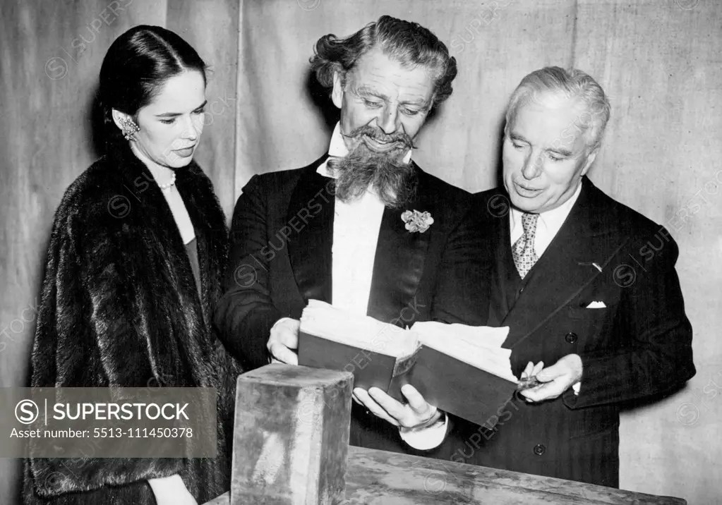 Charlie Chaplin Meets Charles (Emlyn Williams) Dickens Emlyn