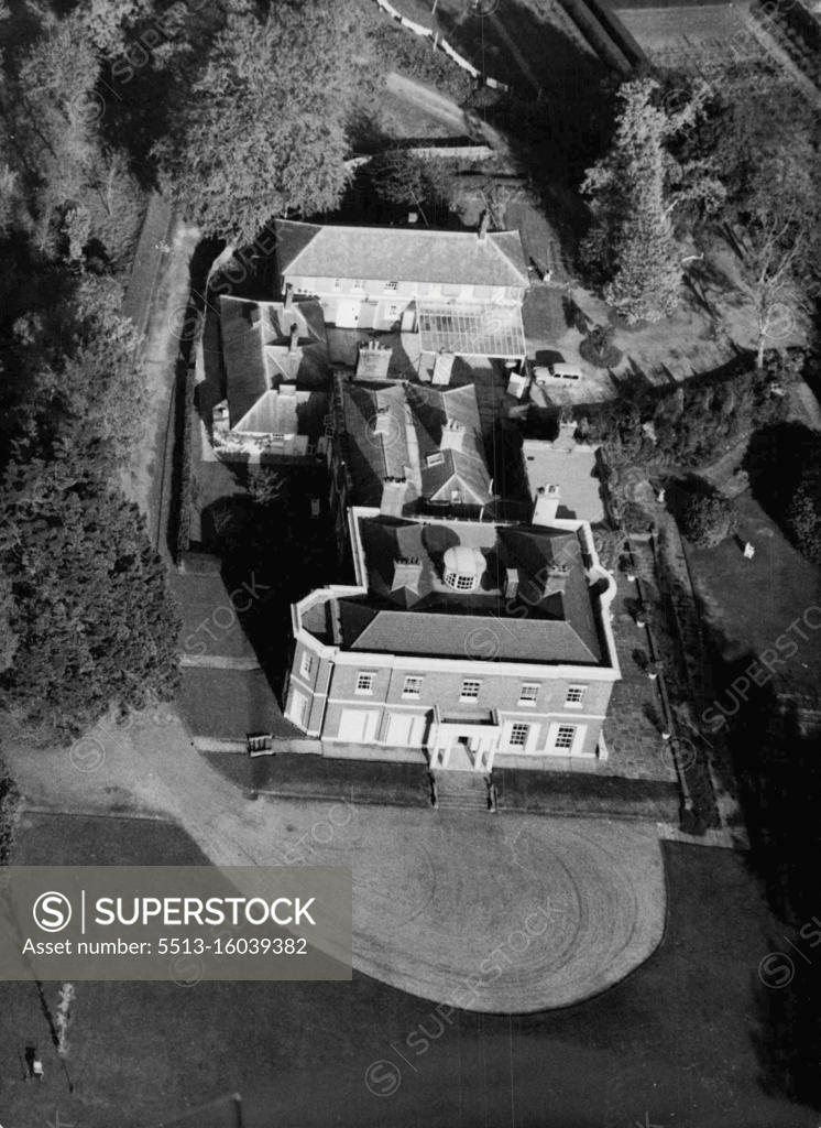 Where Princess Margaret Is Staying An aerial picture taken today