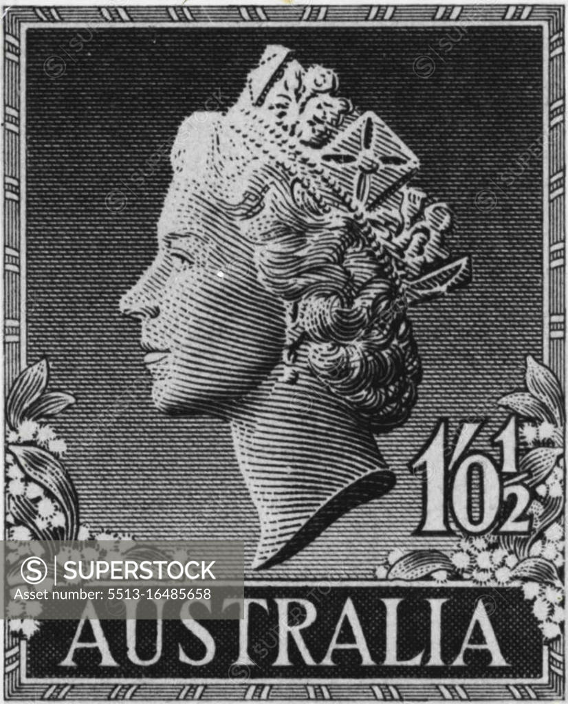 Australian Stamps PreDecimal Stamps. January 26, 1955. (Photo by PostmasterGeneral