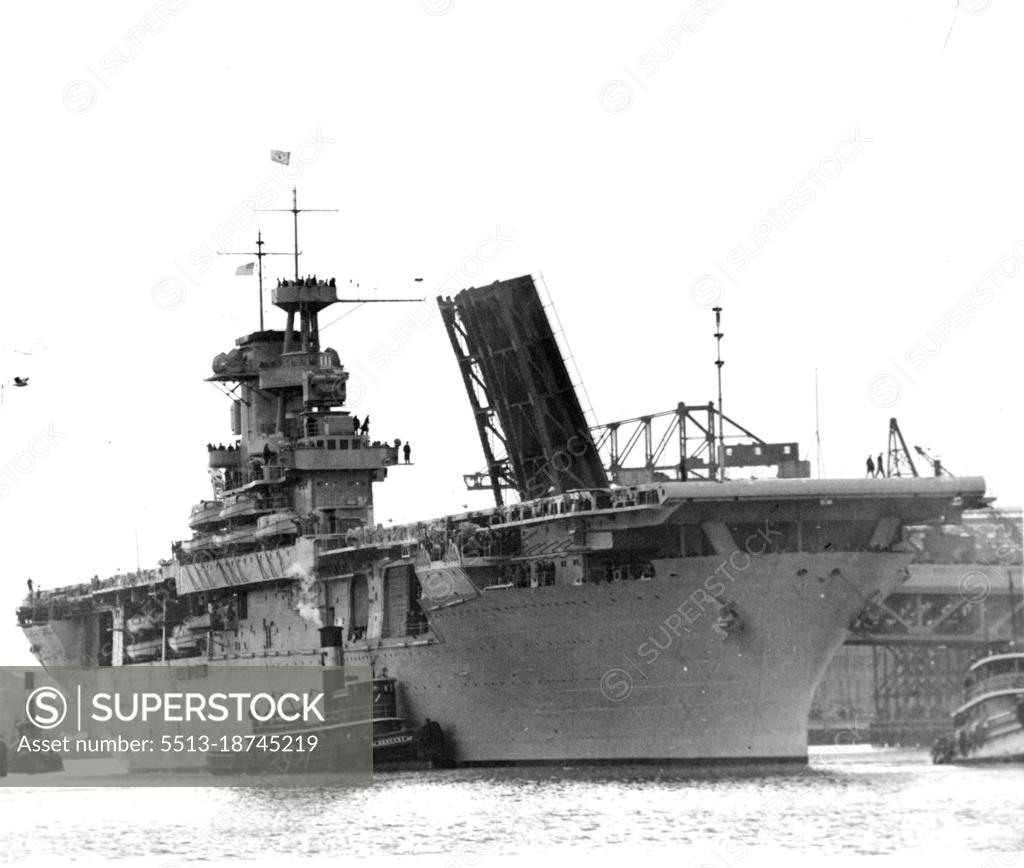 Navy's Newest Plane Carrier starts on Shakedown Trials Quincy, Mass