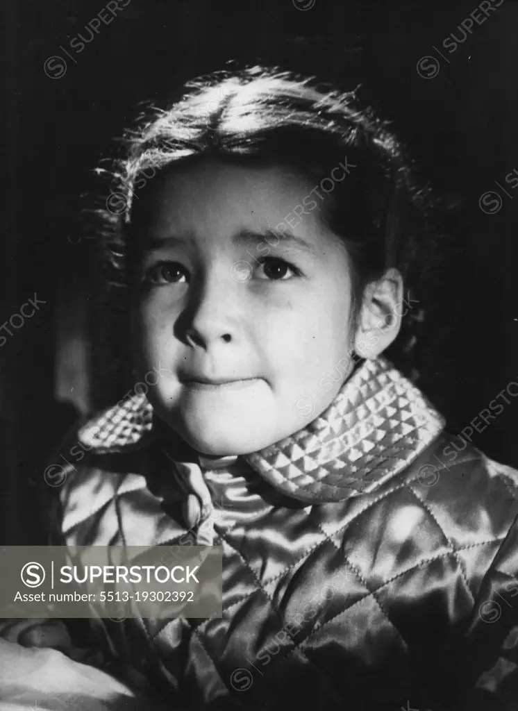 Mandy Miller, the 7yearold star of "Mandy". Her realistic acting was