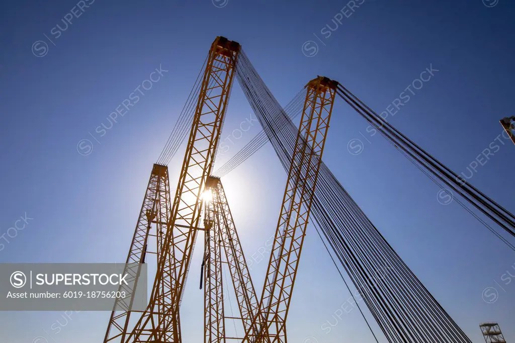Shipyard crane in Corpus Christi, Texas SuperStock
