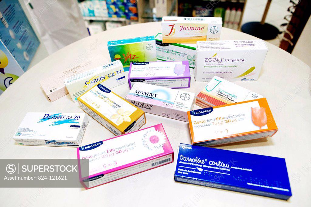3rd and 4th generation contraceptive pills. SuperStock