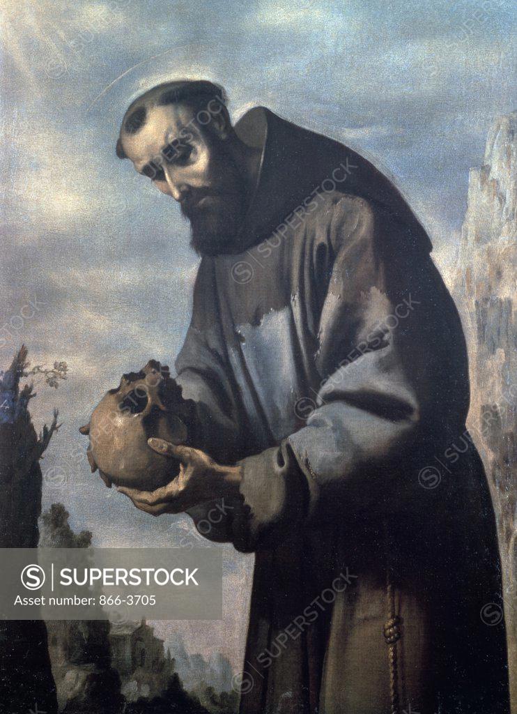 Saint Francis in Meditation (Skull) Francisco de Zurbaran (15981664 Spanish) Oil on canvas