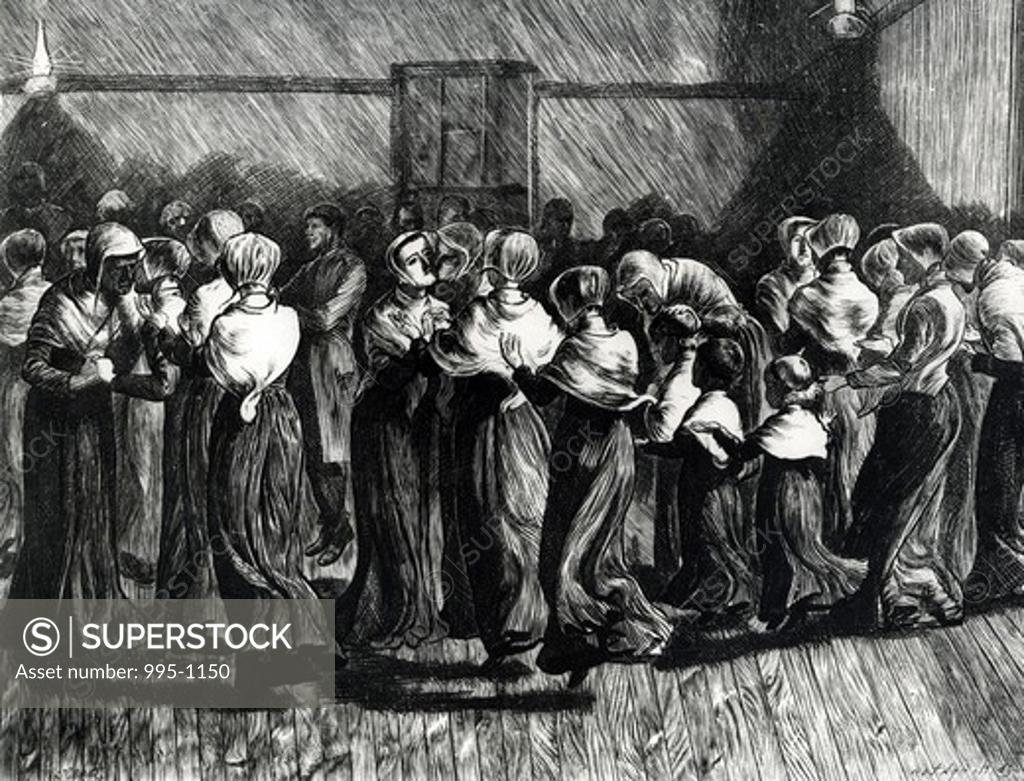 Shakers At The Meeting Religious Dance Unknown SuperStock