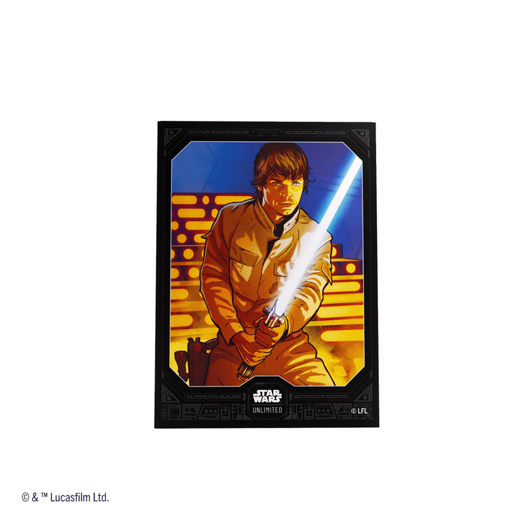SW Unlimited Art Sleeves Double Luke Skywalker Board Game Asmodee Spain