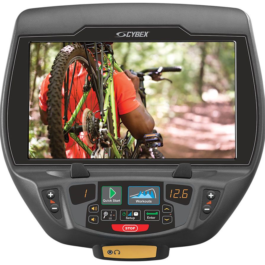 Cybex 625C Upright Exercise Bike with E3 View Embedded Monitor