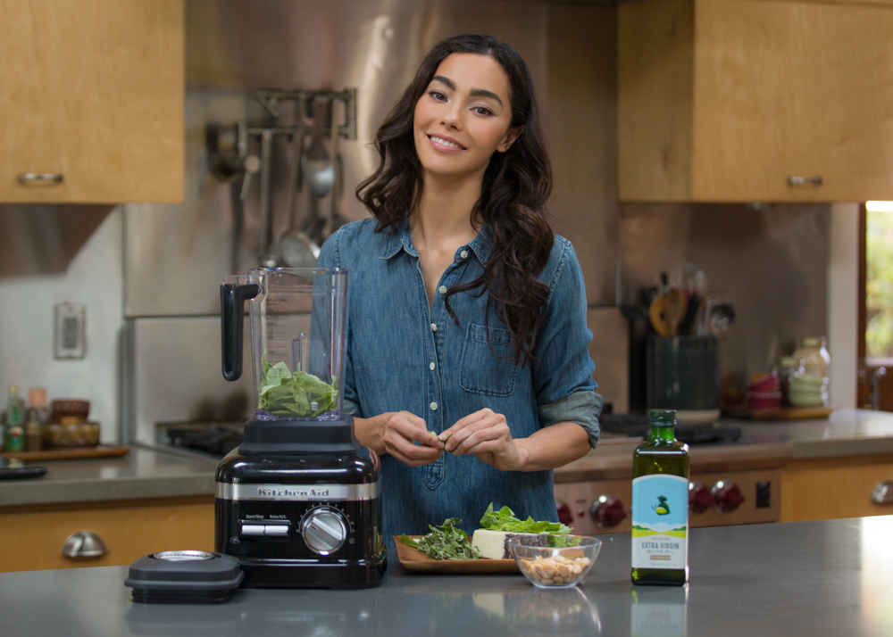 The KitchenAid® Pro Line® Series Blender Homemade Pesto SWEAT THE STYLE