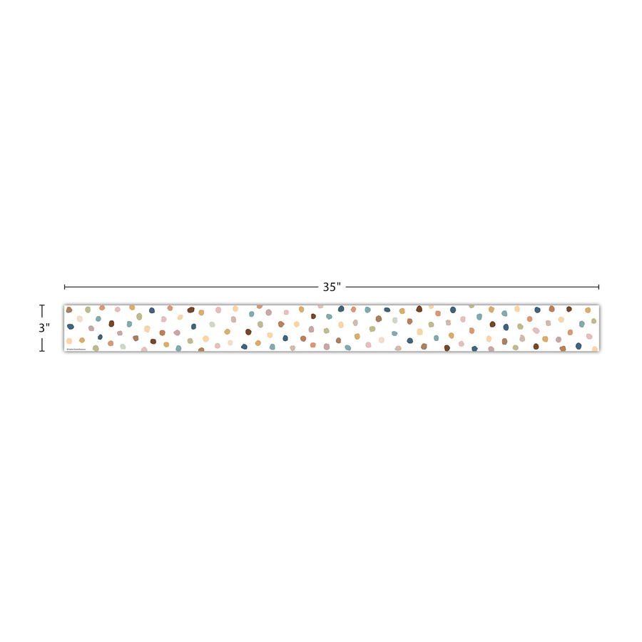 Everyone is Painted Dots Straight Border Trim TCR7165