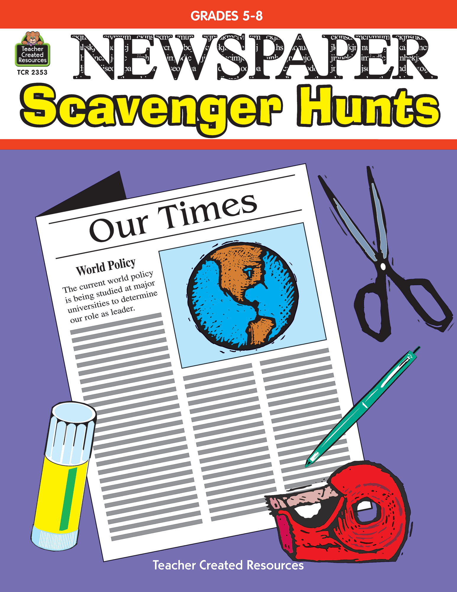 Newspaper Scavenger Hunts TCR2353 Teacher Created Resources