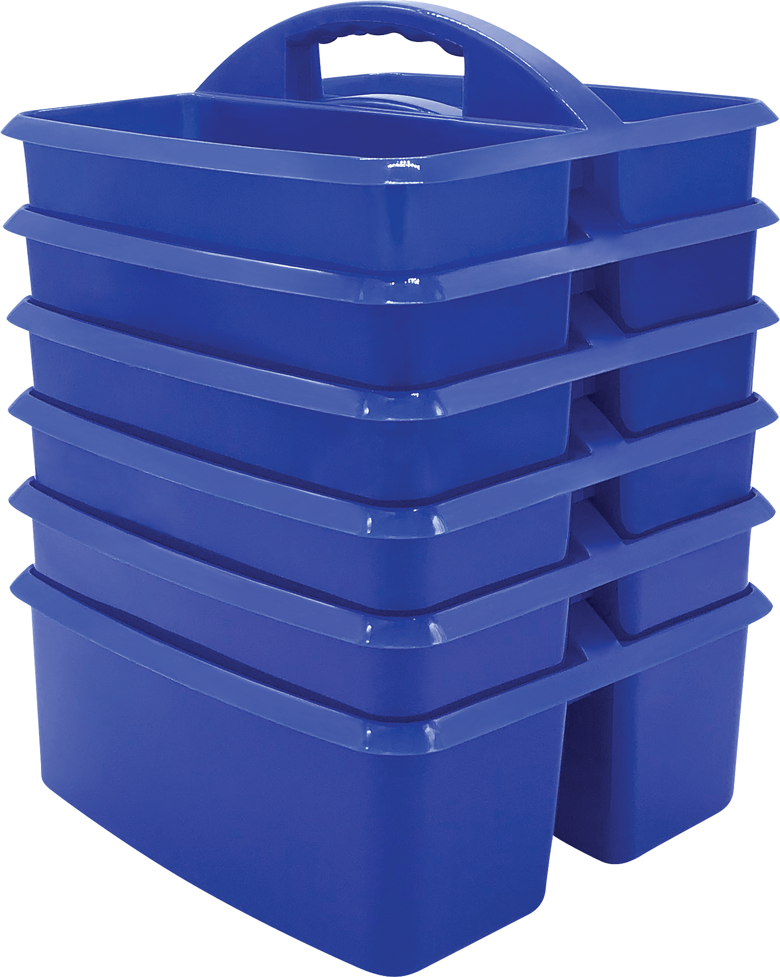 Blue Plastic Storage Caddies 6Pack TCR32250 Teacher Created Resources