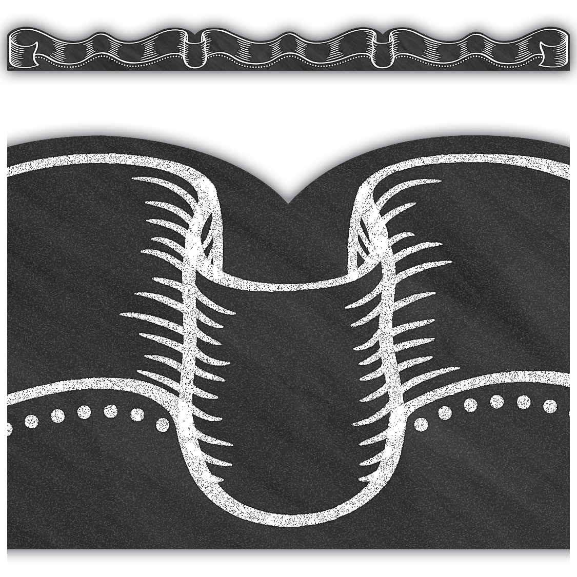 Chalkboard Ribbon DieCut Border Trim TCR3518 Teacher Created Resources