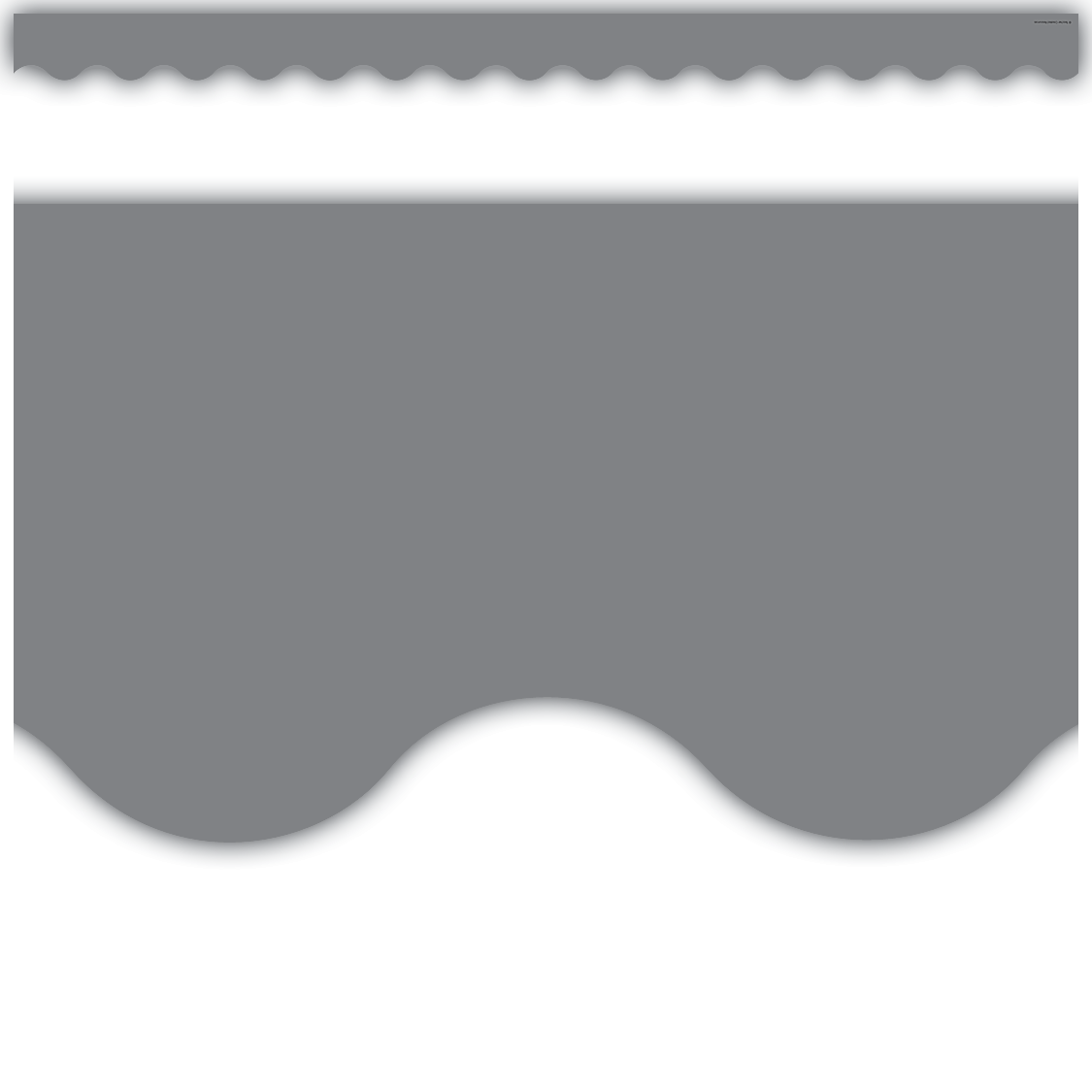 Gray Scalloped Border Trim TCR3574 Teacher Created Resources