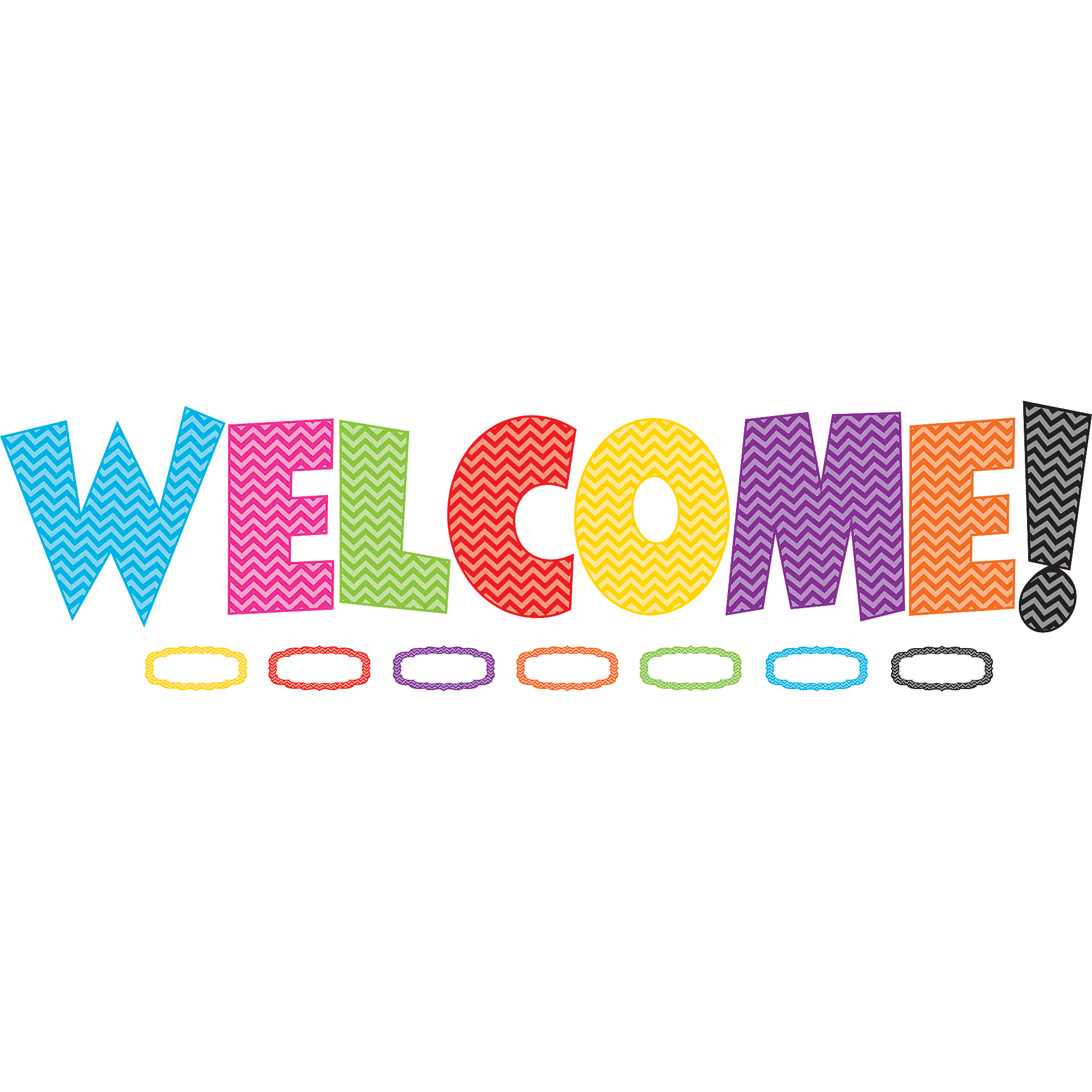 Chevron Bulletin Board Display Set TCR5524 Teacher Created