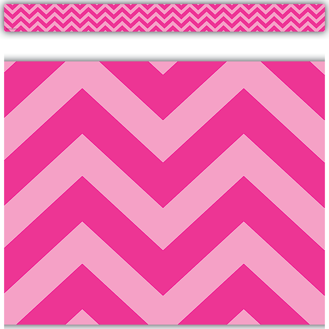 Hot Pink Chevron Straight Border Trim TCR5541 Teacher Created Resources