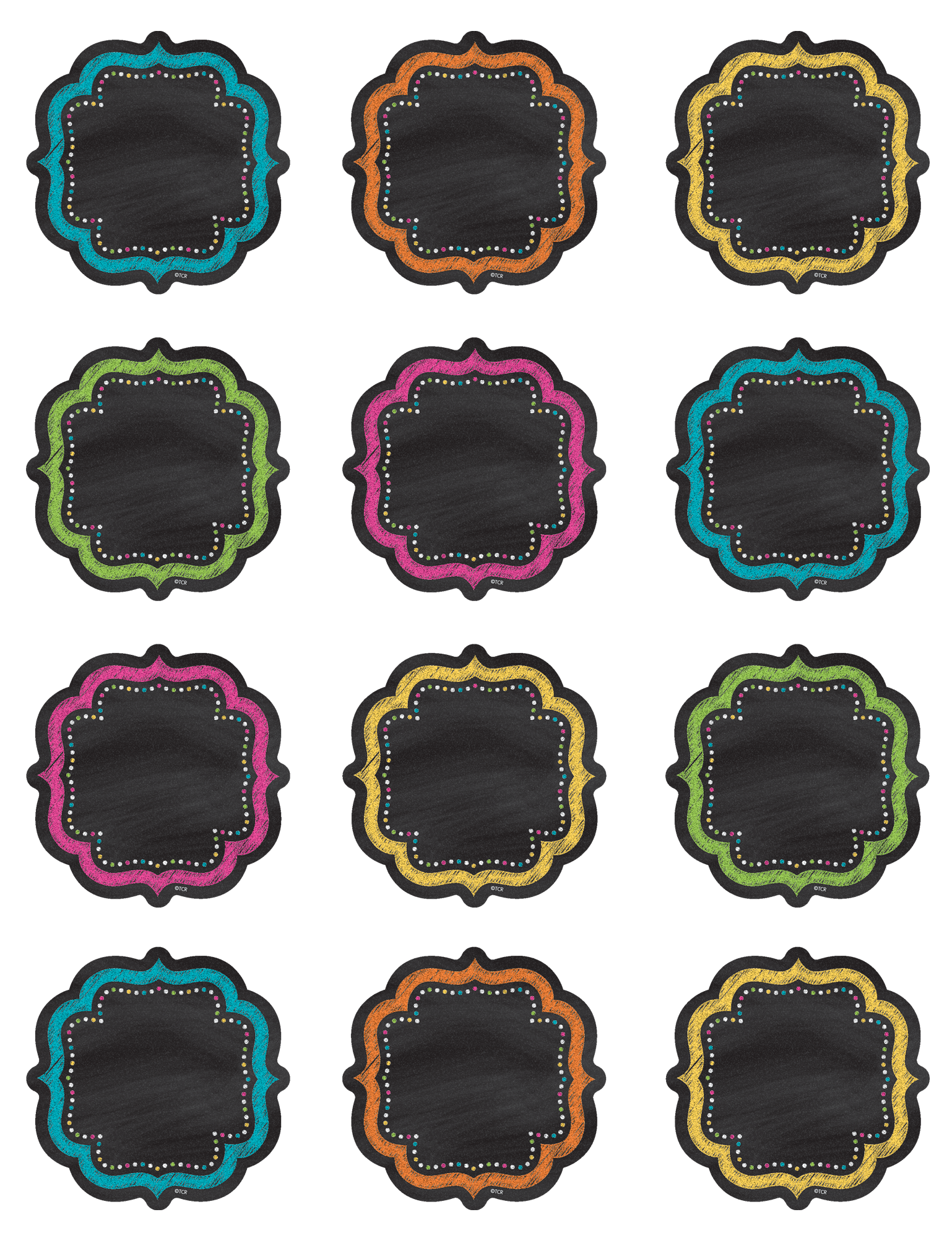 Chalkboard Brights Mini Accents TCR5620 Teacher Created Resources