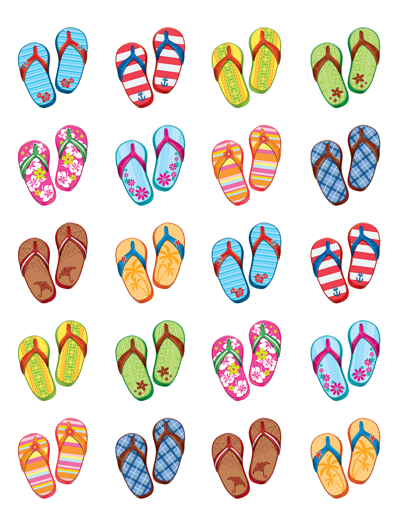 Flip Flops Stickers TCR5649 Teacher Created Resources