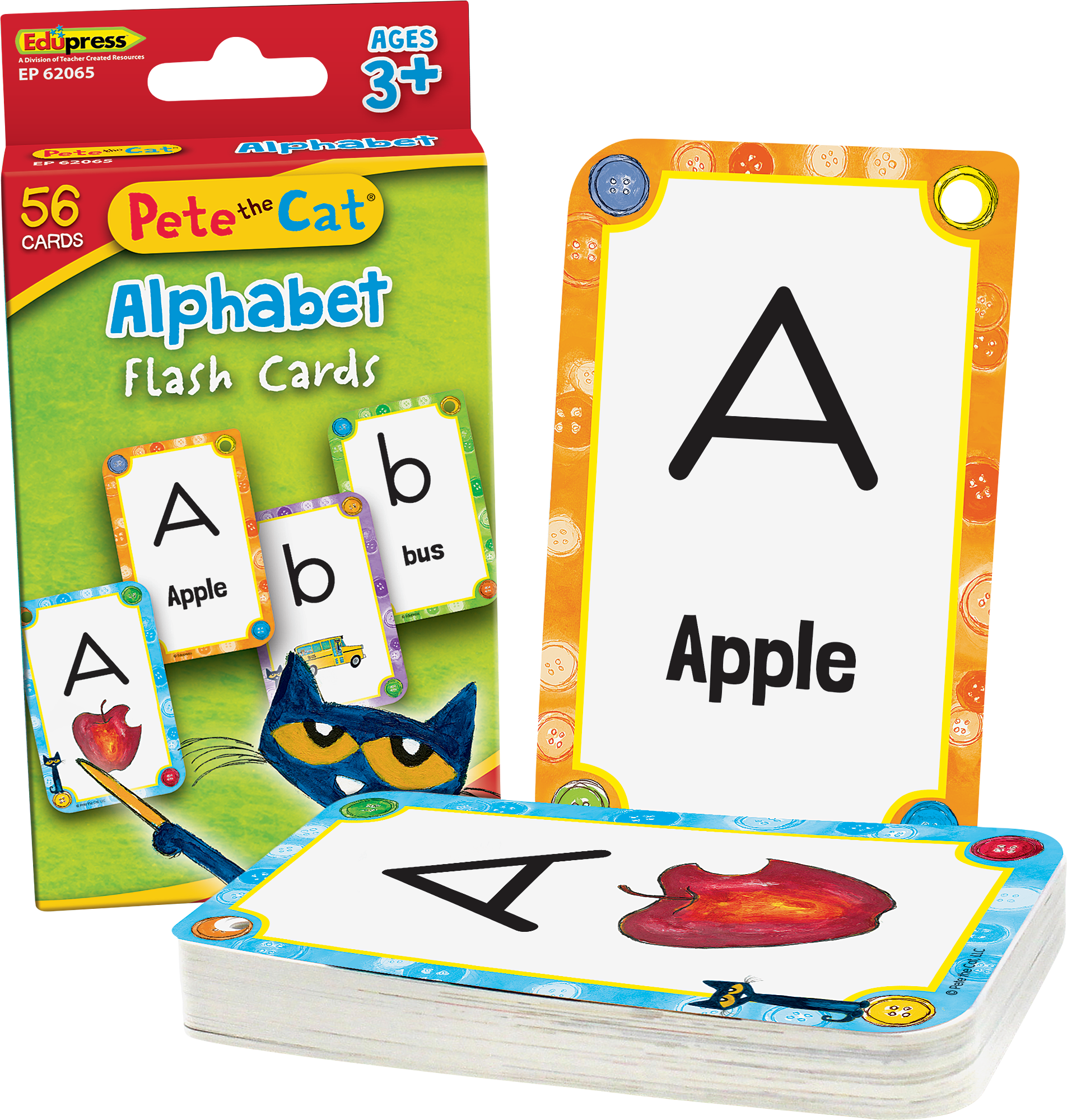 Pete the Cat® Alphabet Flash Cards TCR62065 Teacher