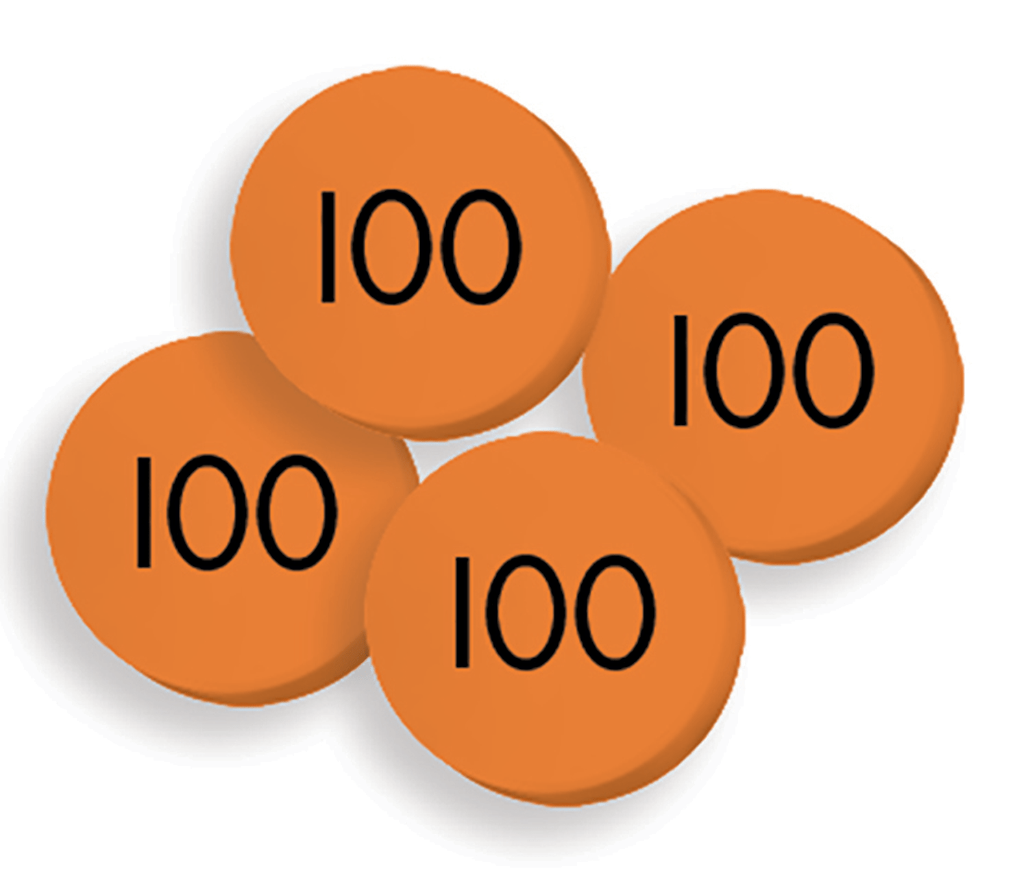 Sensational Math 100 Hundreds Place Value Discs Set TCR626652