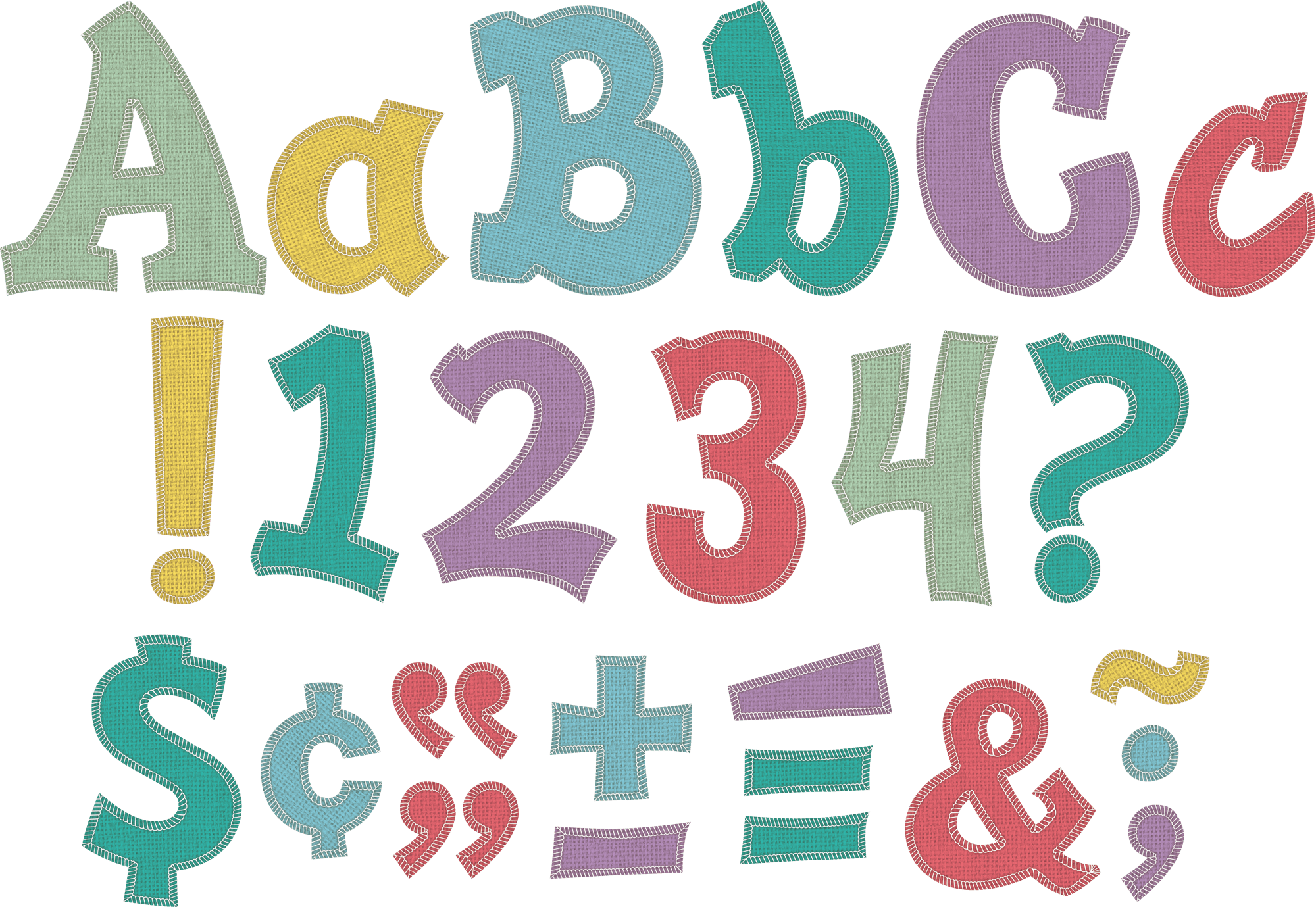 Shabby Chic 5" Sassy Font Letters TCR77161 Teacher Created Resources