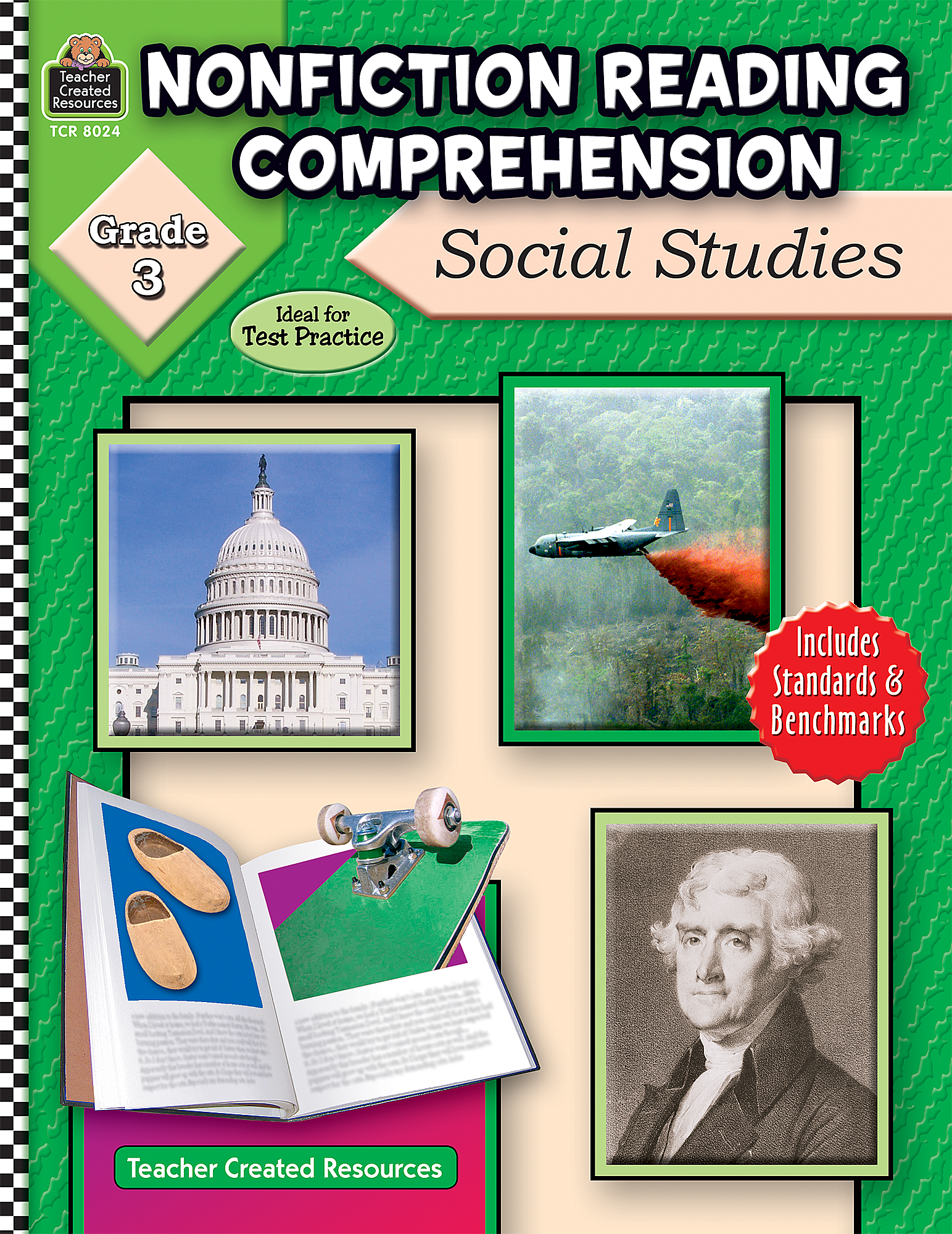 Nonfiction Reading Comprehension Social Studies, Grade 3 TCR8024