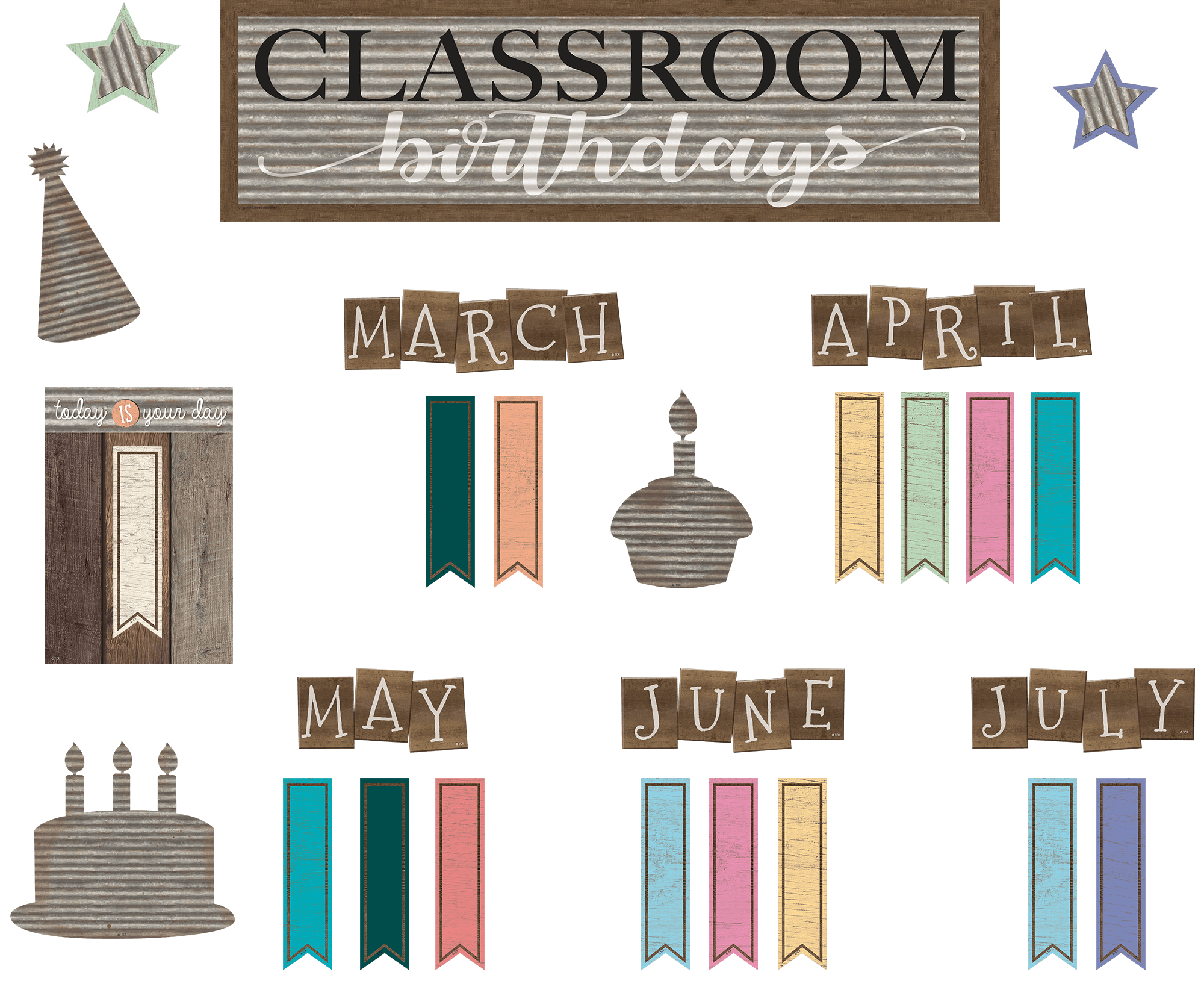 Home Sweet Classroom Birthdays Mini Bulletin Board TCR8817 Teacher