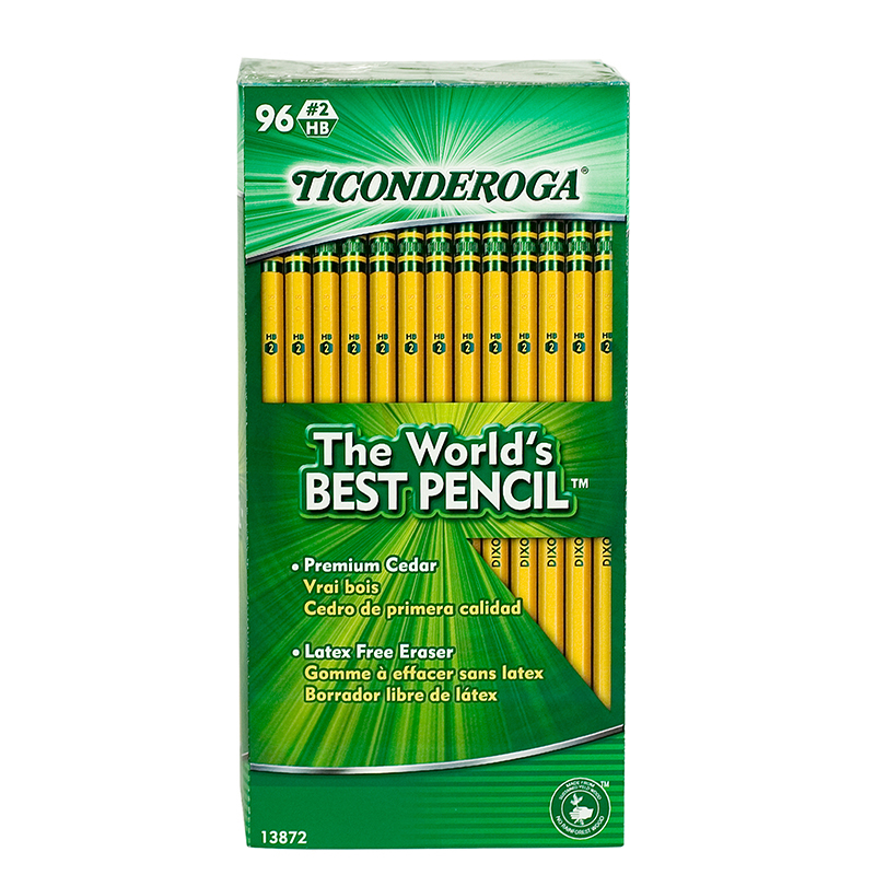 Original Ticonderoga Pencils 96bx Unsharpened Pencils Online Teacher Supply Source