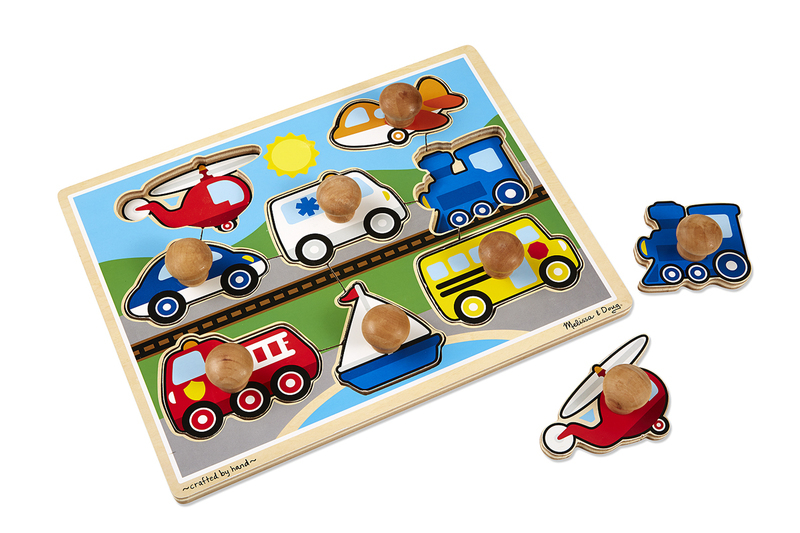 Vehicles Jumbo Knob Puzzle 8 pieces Baby Puzzles Online Teacher