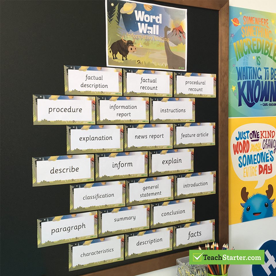 27 Practical Word Wall Ideas for the Classroom Teach Starter
