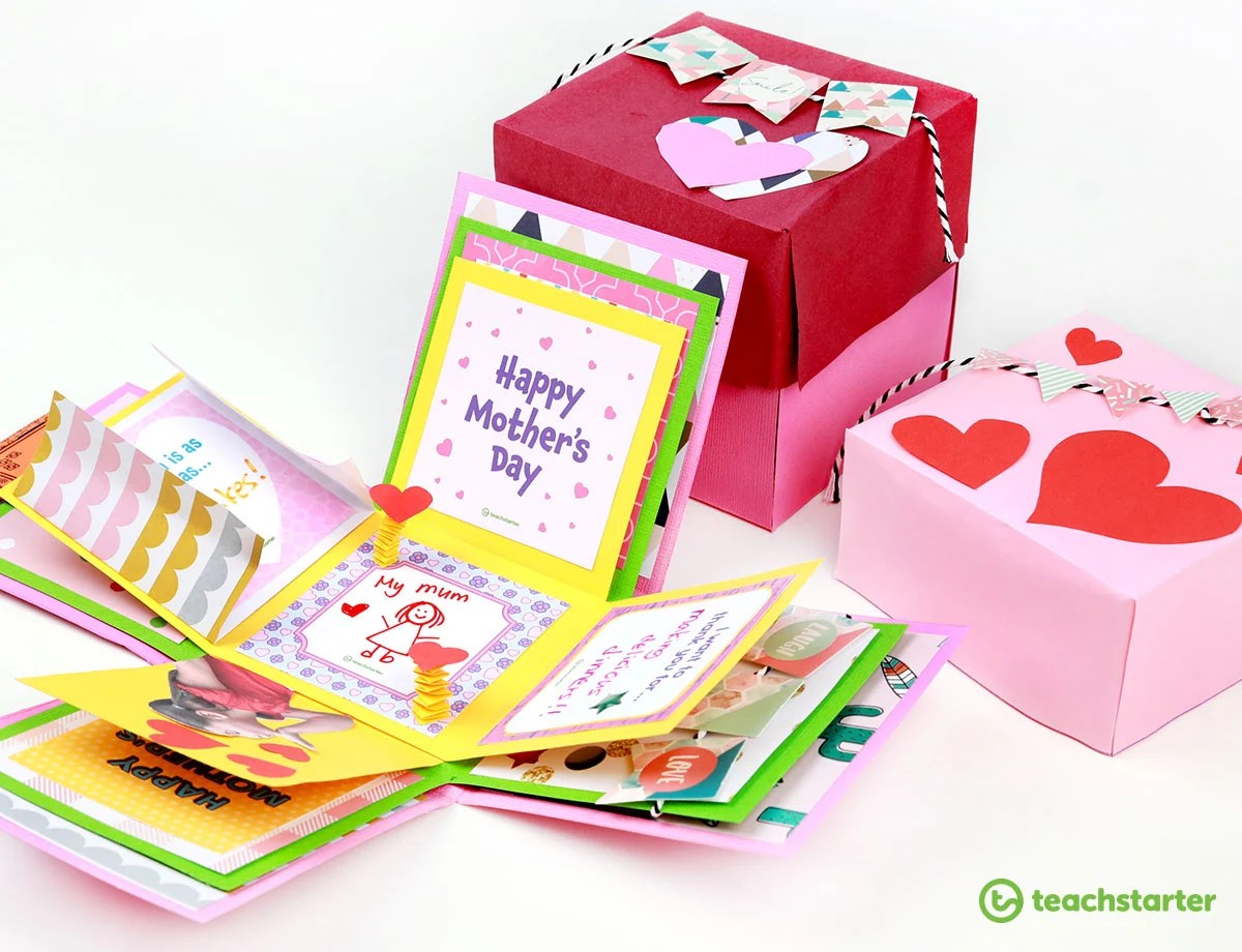 The Ultimate Mother's Day Craft Making an Exploding Gift Box! Teach
