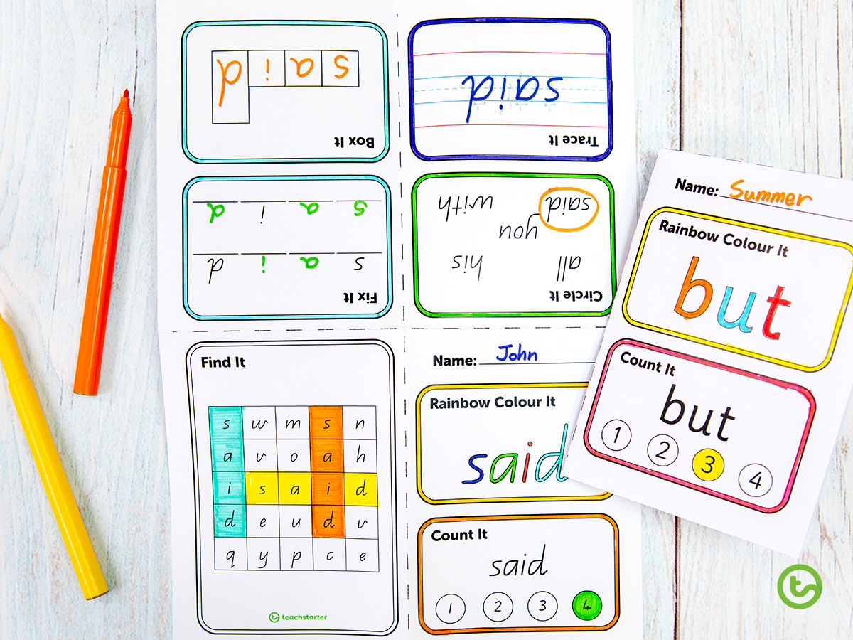 20 Printable Sight Word Books For Little Learners | Teach Starter