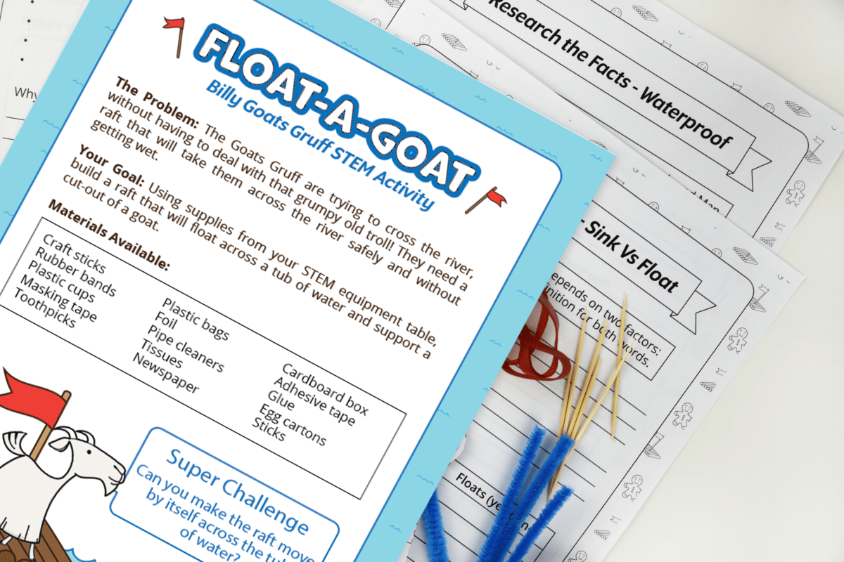 The Three Billy Goats Gruff FloataGoat STEM Activity Teach Starter