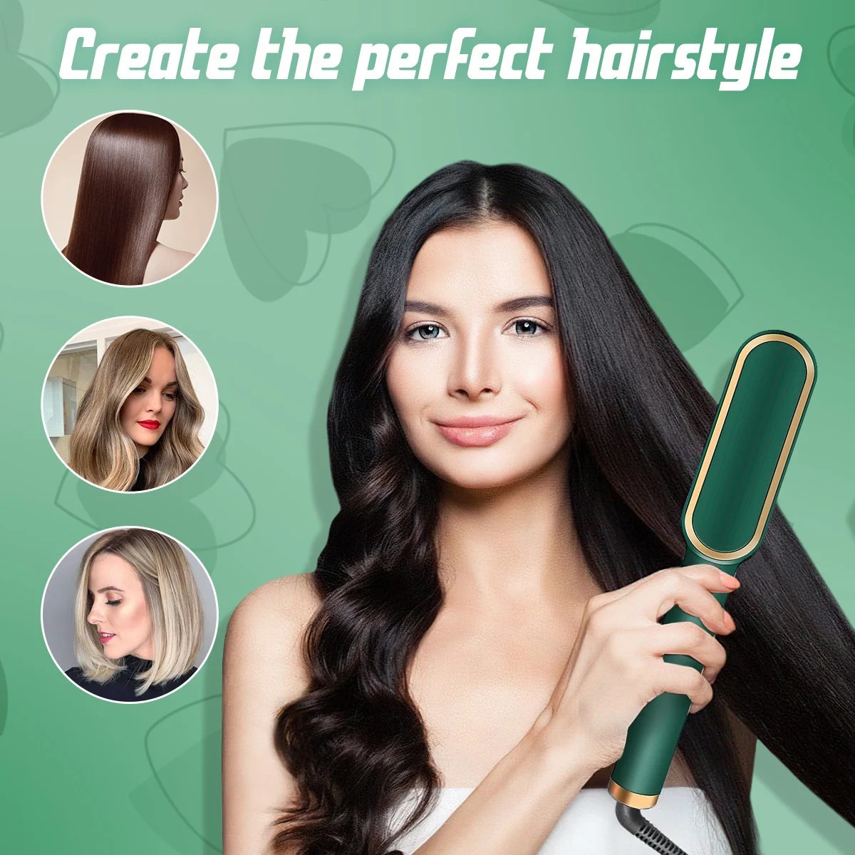 Negative Ion Hair Straightener Styling Comb Ceelic